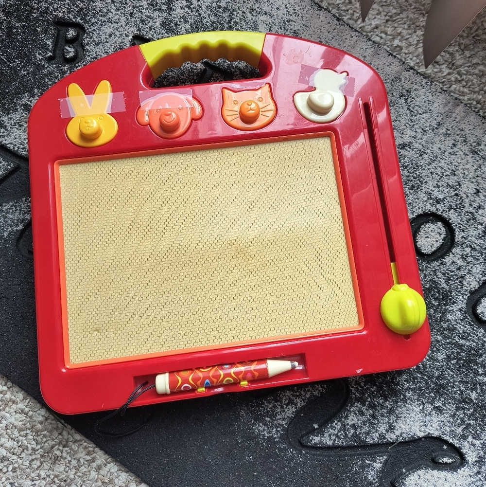 B. Toys Magnetic Drawing Board Sketch Pad Toy With Stamps